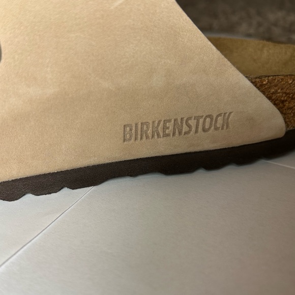 NWT🌷(37) Birkenstock Big Buckle Arizona Oiled Leather Tobacco Brown Sandals - Picture 7 of 8